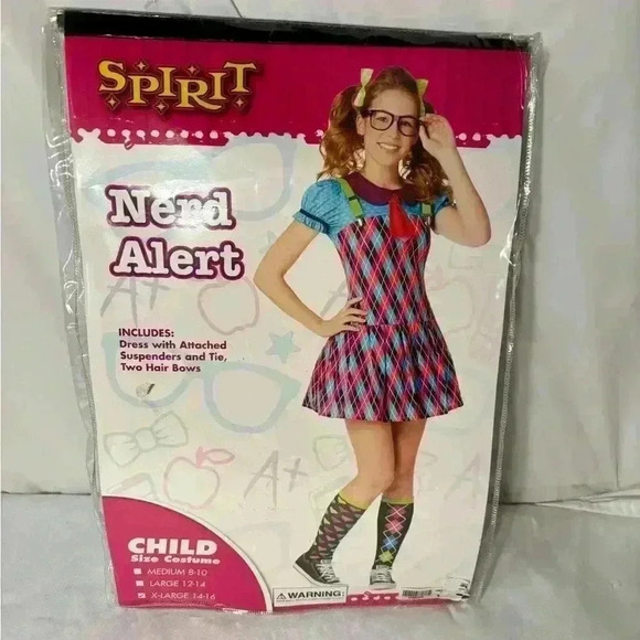 Girls size 14/16 nerd alert Halloween costume,#B102 - Picture 1 of 5